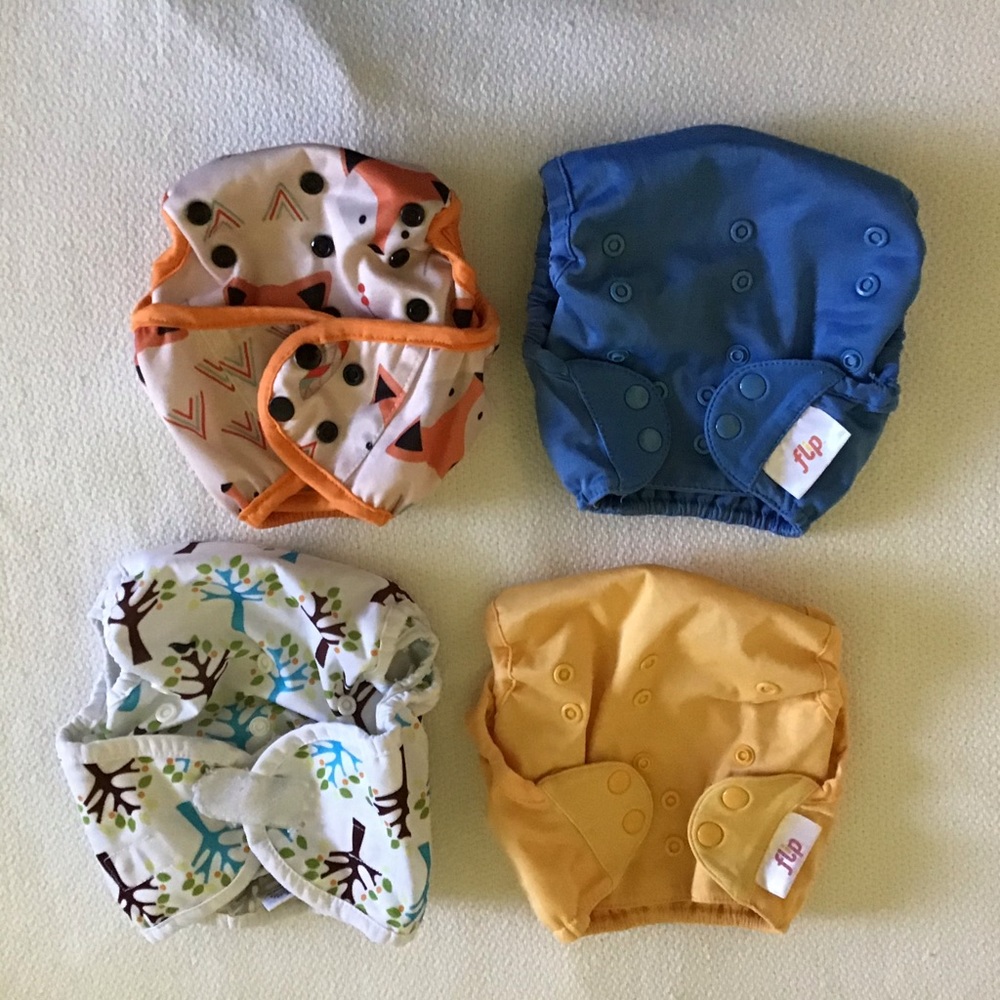 Set of 4 cloth diaper covers